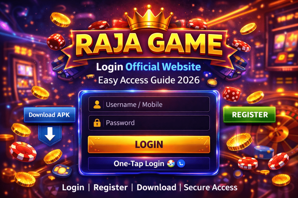 raja game login official website